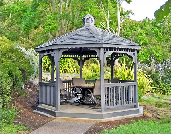 Treated Pine Single Roof Octagon Gazebos