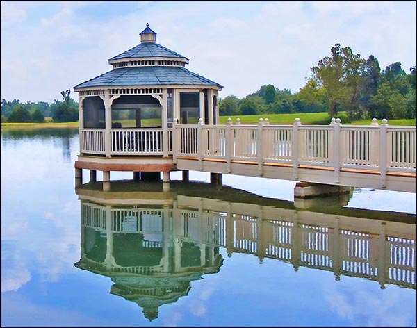 Vinyl Double Roof Octagon Gazebos