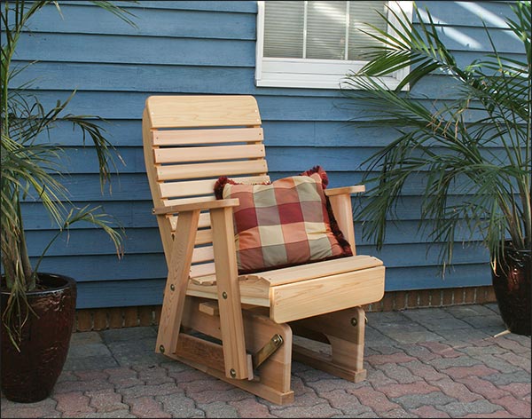 Red Cedar Royal Highback Glider Chair