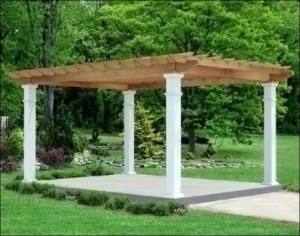 Red Cedar Free Standing Oasis Pergola