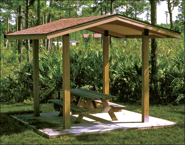 12 x 20 Wood Gable Rectangular Savannah Pavilion
