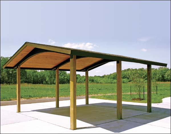 40 x 84 Wood Gable Rectangular Savannah Pavilion