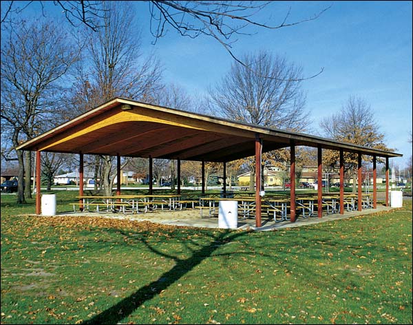 40 x 52 Wood Gable Rectangular Savannah Pavilion