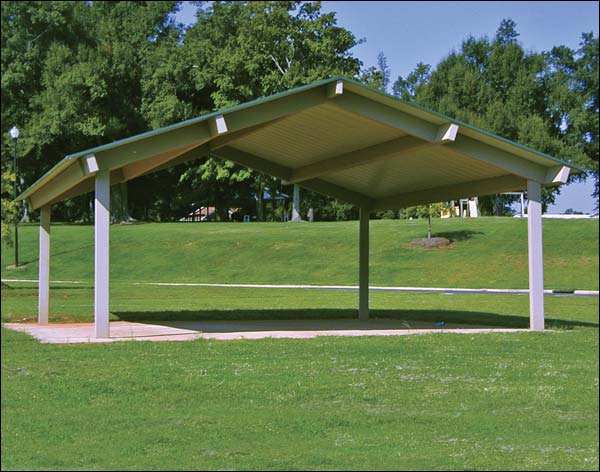 20 x 44 All Steel Gable Rectangular Savannah Pavilion