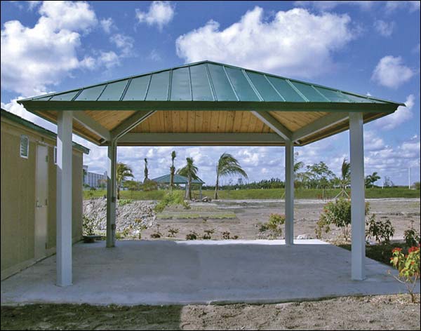 16 x 16 Steel Frame Square Forestview Pavilion