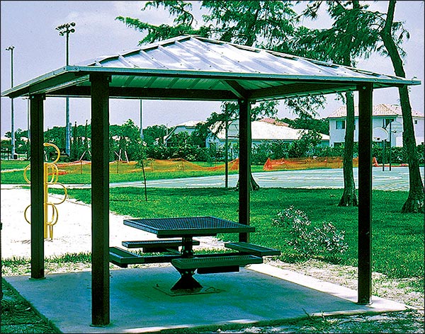 10 x 10 All Steel Square Forestview Pavilion
