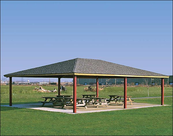 Steel Frame Single Roof Summerset (Rectangle) Pavilions