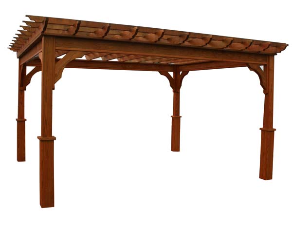 8 X 8 Treated Pine Deluxe 4-Beam Pergola