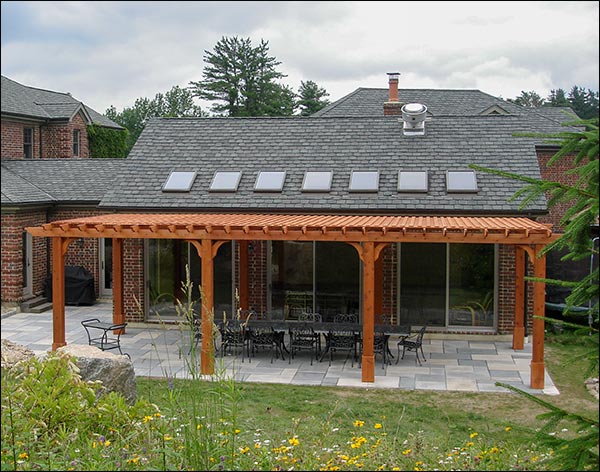 Red Cedar Free Standing 2-Beam Pergolas