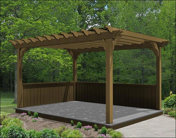 Red Cedar Free Standing 2-Beam Pergolas