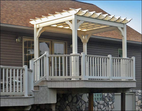 Vinyl Free Standing 4-Beam Pergolas