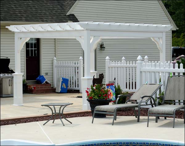 Vinyl Free Standing 4-Beam Pergolas