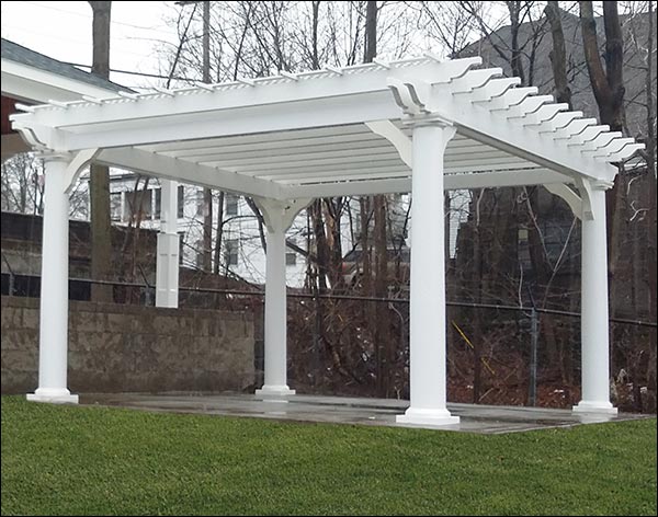 Vinyl Free Standing 2-Beam Pergolas