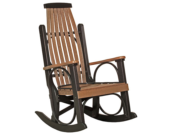 Poly Lumber Natural Finish Classic Rocking Chair