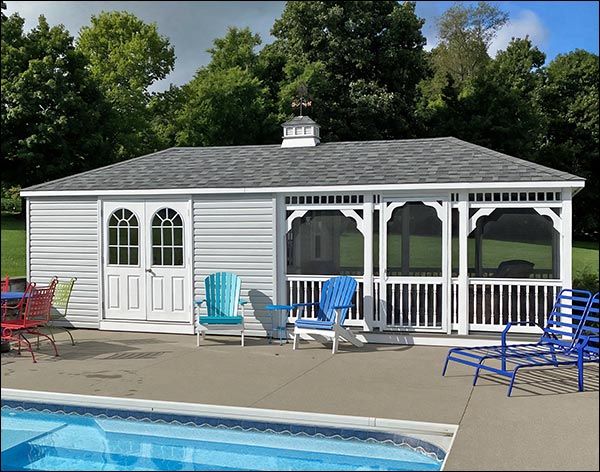 Vinyl Rectangle Pool Houses