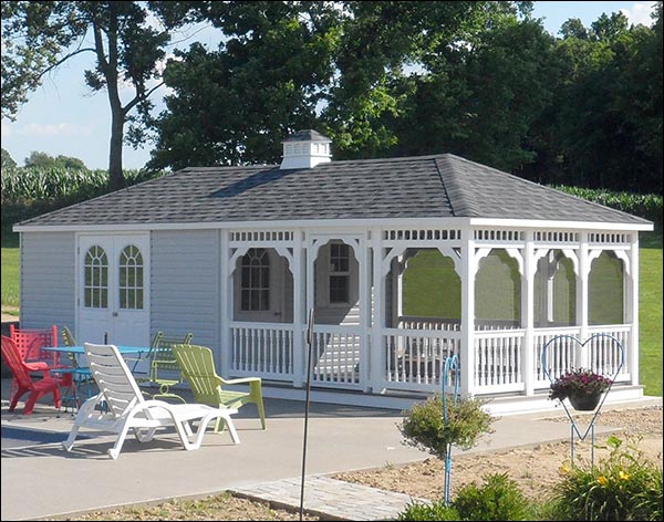 Vinyl Rectangle Pool Houses