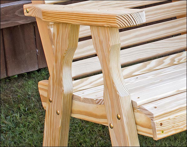 Treated Pine Crossback Rocking Chair