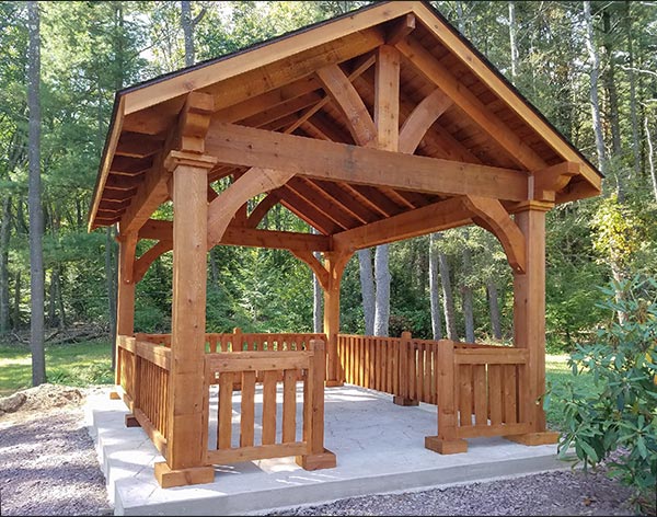 Rustic Red Cedar Gable Ramada