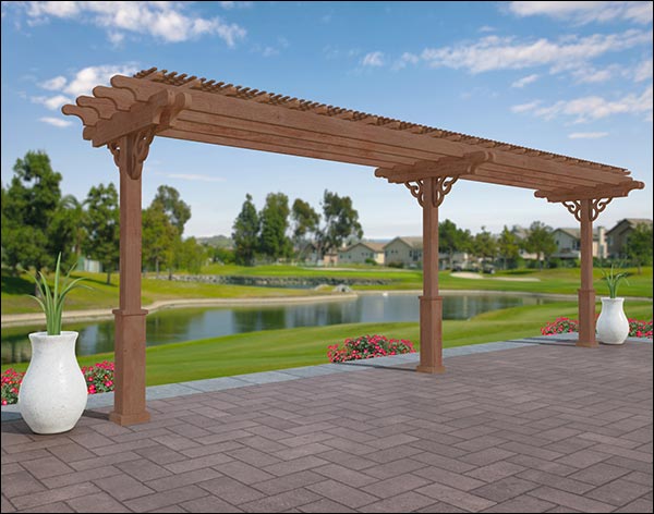Treated Pine In-Line Pergolas