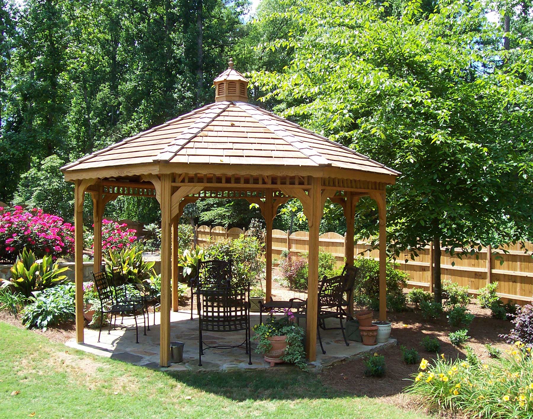 Treated Pine Single Roof Octagon Gazebos | Gazebos by Style