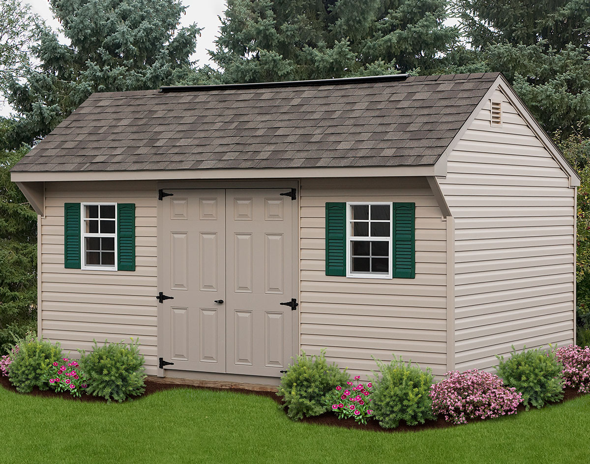 Vinyl Siding Saltbox Sheds | Sheds by Siding 