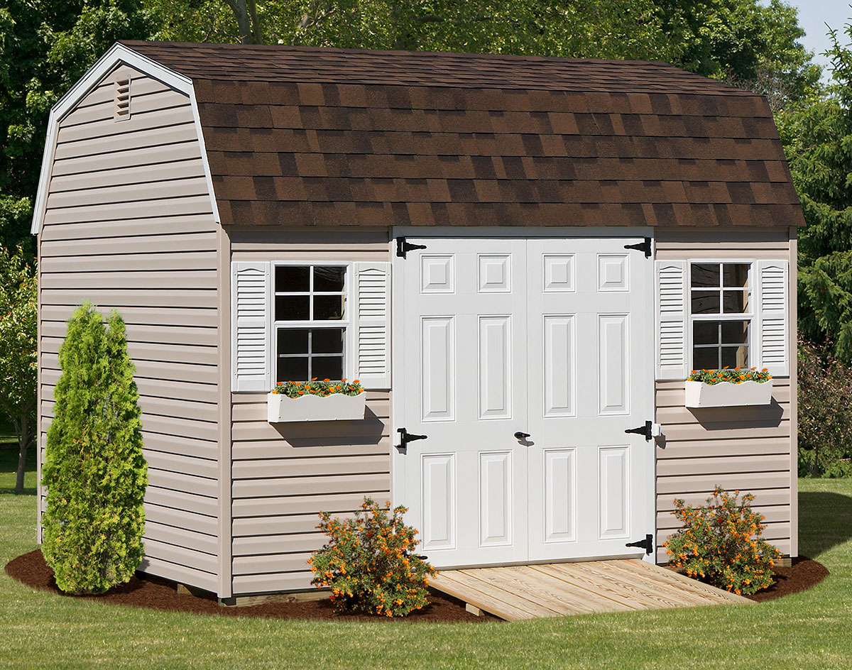 Vinyl Siding Barn Style (6' sidewall) Sheds Sheds by 