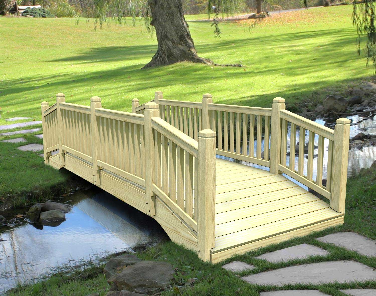 Straight Spindle Rail Pedestrian Bridges Bridges by Style